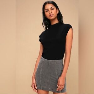 Free People Modern Femme denim mini skirt